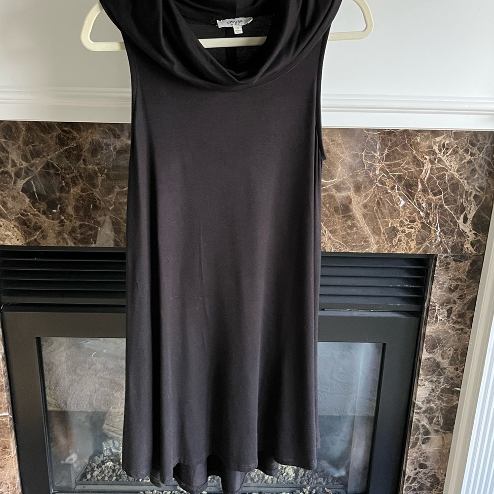Umgee black cowlneck dress